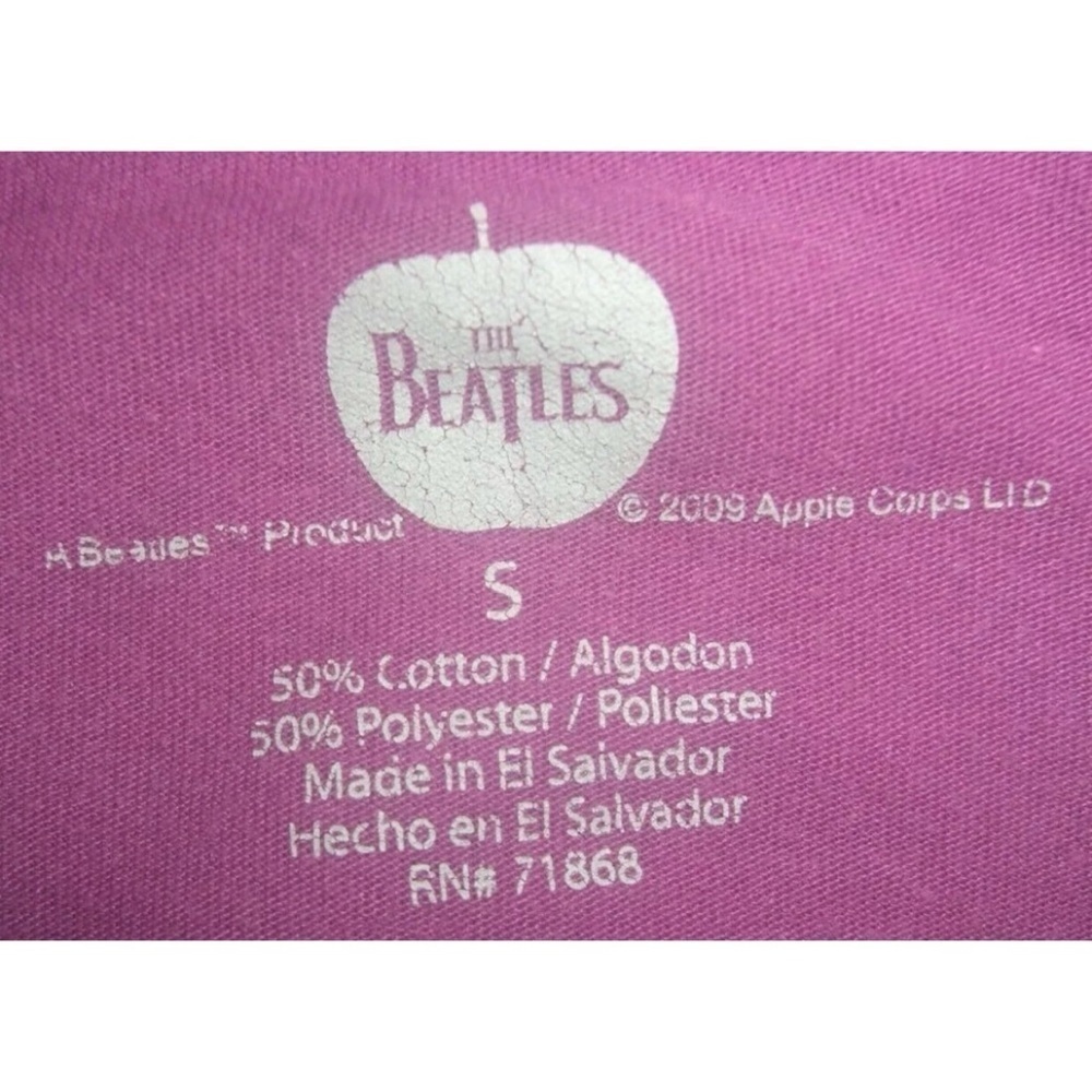 Beatles Tee Shirt Pink Tie Dye All You Need Is Love McCartney Lennon Band Boho - Picture 6 of 9